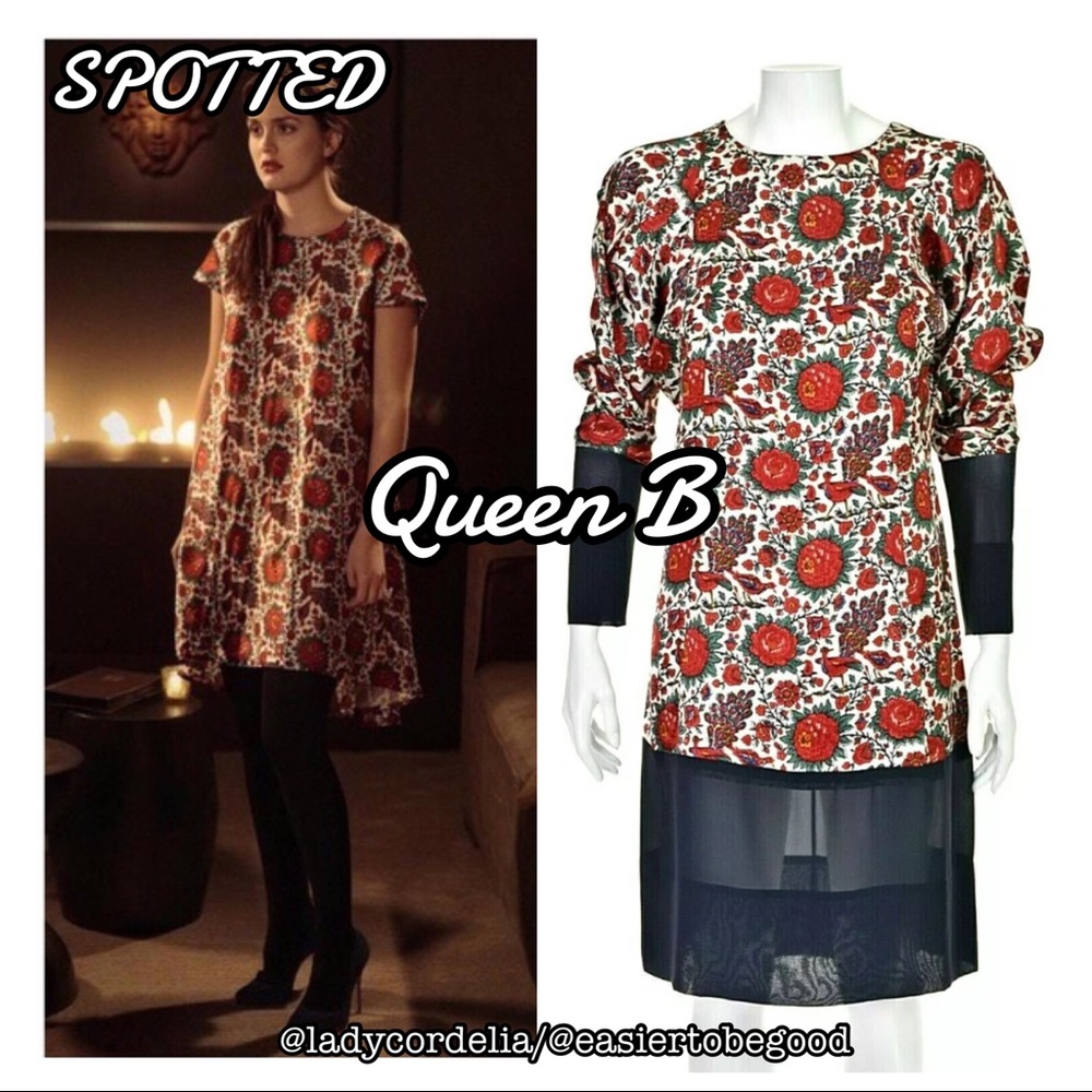 ALT ASO Blair Waldorf Gossip Girl Balenciaga floral dress FR38